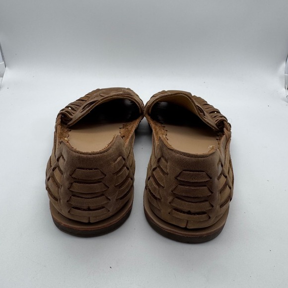 Nisolo Mens Leather Woven Huarache Open Toe Sandals Flats Shoes Size 9.5 - Picture 4 of 7